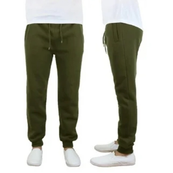 Women's Galaxy by Harvic Fleece Loose Jogger Sweatpants Size XXL Olive Green - Picture 1 of 15